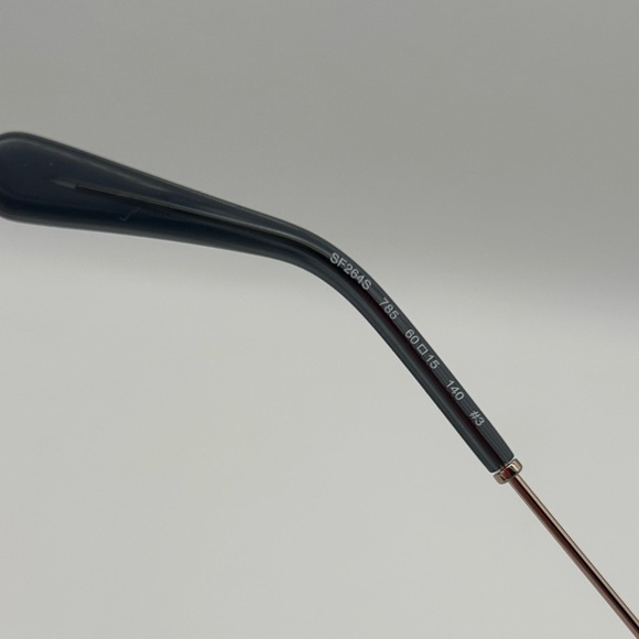 Salvatore Ferragamo Women Sunglasses Silver/ Grey Full Rim Frame SF264S 785 New - Picture 11 of 12